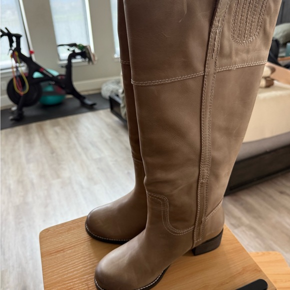 Lucky brand extra wide calf hibiscus boots Women's Tan Knee-High Boots - Picture 1 of 2